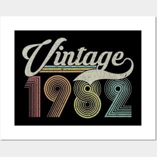 38 Years Old Vintage Retro Classic 1982 38th Birthday Gifts Posters and Art